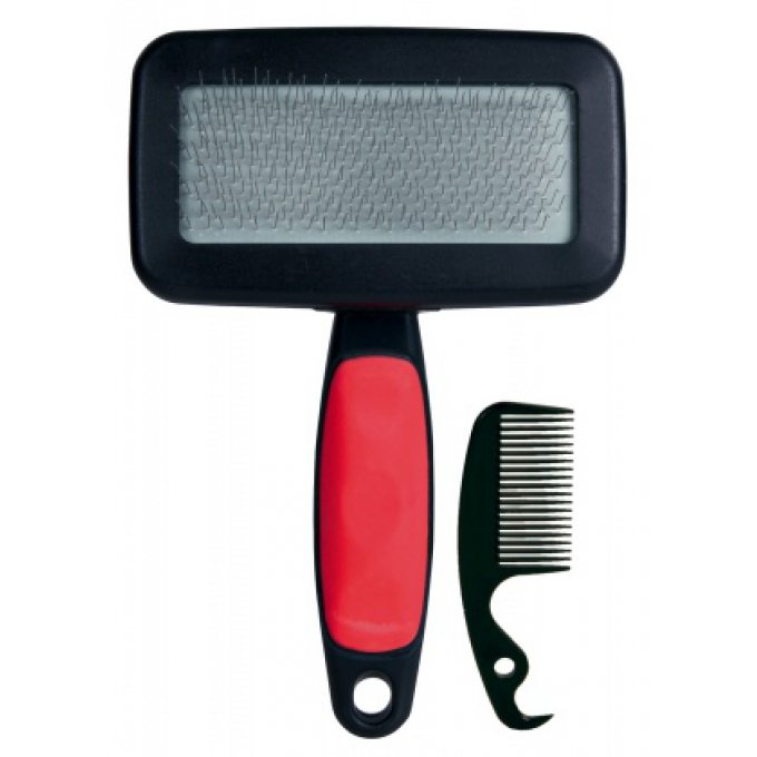 brosse carde rouge 10 x 13 cm