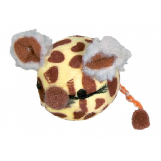 Balle souris peluche pour chat