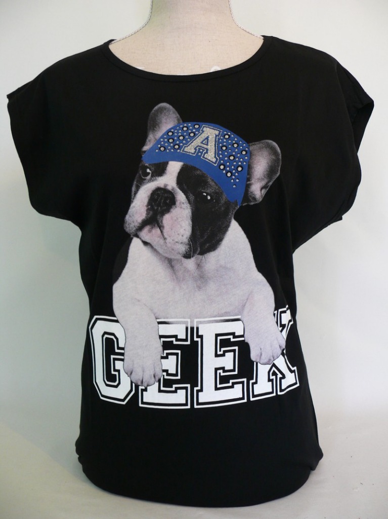 Tee-shirt chien geek 