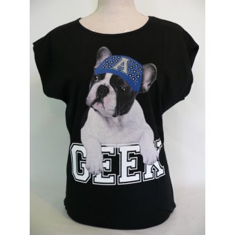 Tee-shirt chien geek 