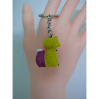 porte clé renard coloré