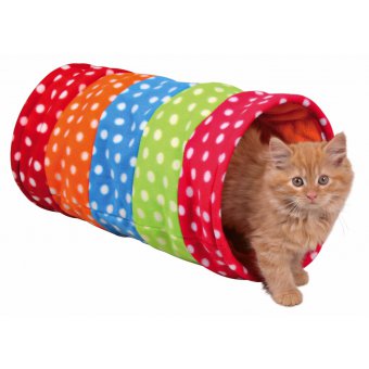 Tunnel de jeu multicolore pour chat