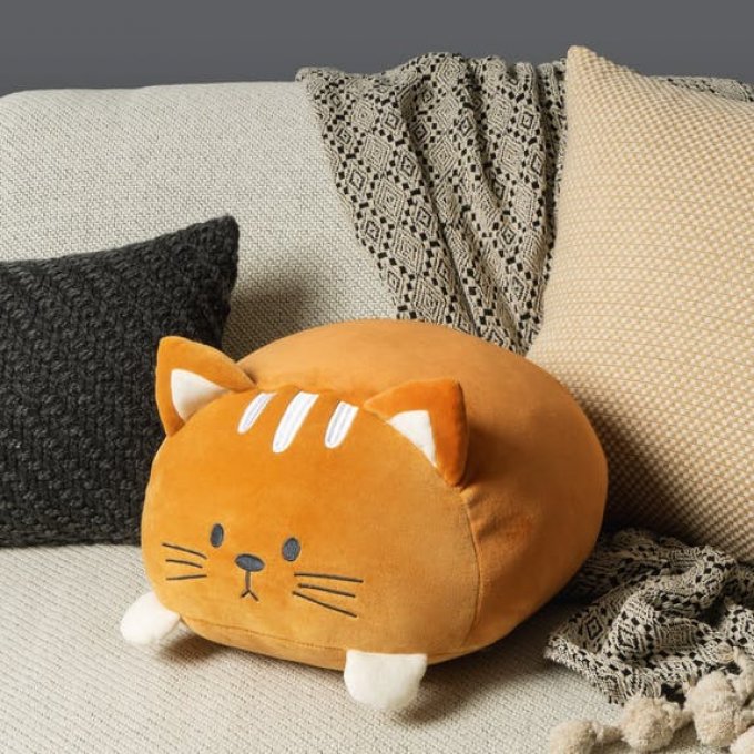 Coussin gros chat tout doux - Toutenchat