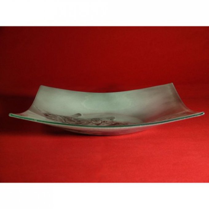 plat en verre maman chat et châton
