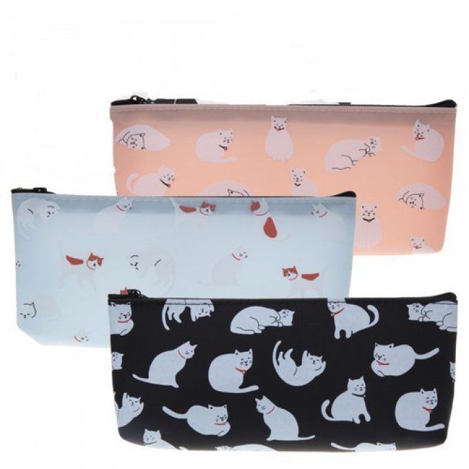 Trousse chat pastel