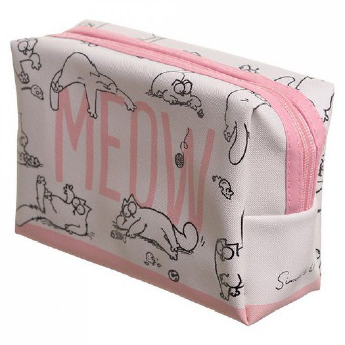 trousse maquillage chat meow simon's cat