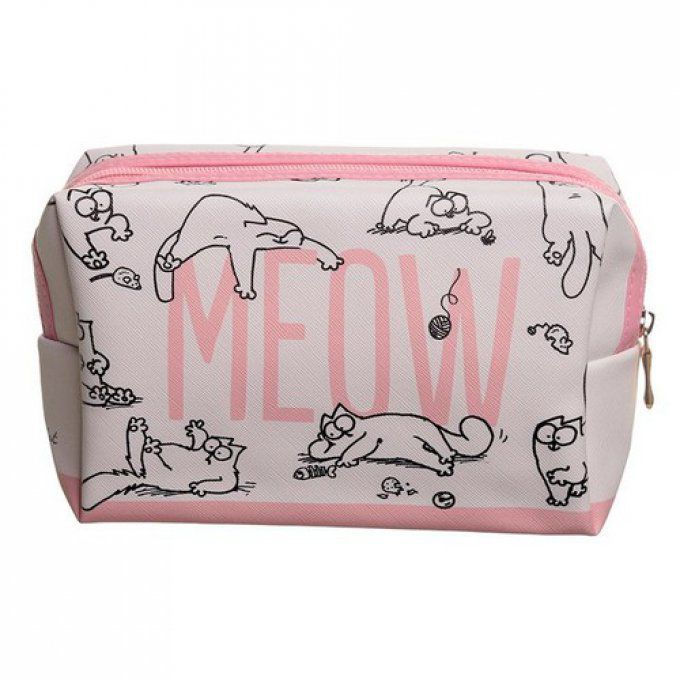 trousse maquillage chat meow simon's cat