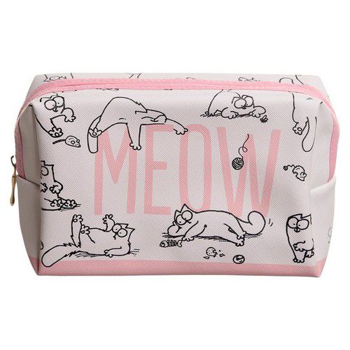 trousse maquillage chat meow simon's cat