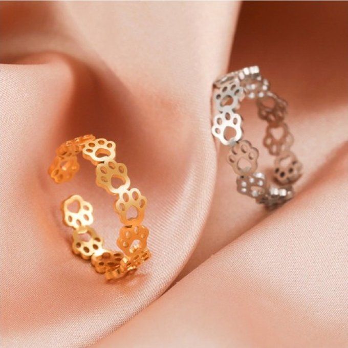 Boucles d'Oreilles (Argent) - Pattes de chat qui brillent