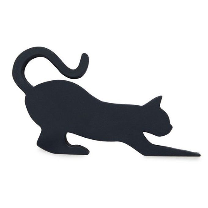 Balvi cale-porte Féline chat couleur noir.