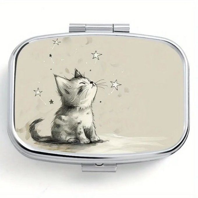 Boite pillulier les chatons