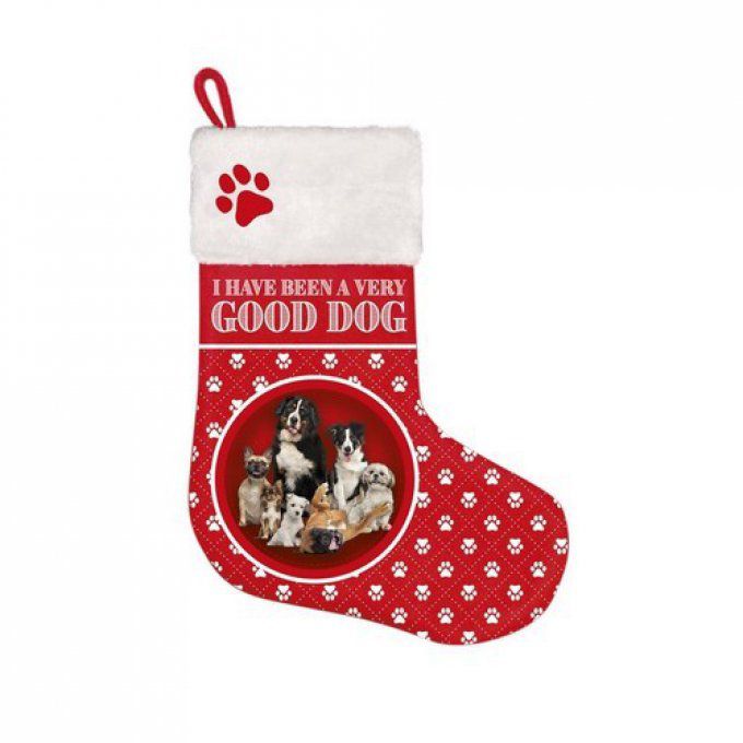 Chaussette de noël famille de chiens