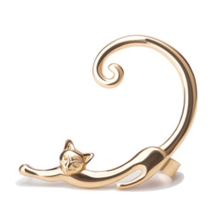 Boucle d'oreille chat en solo