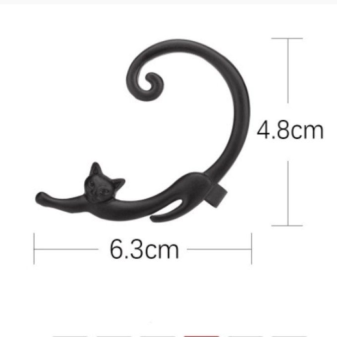 Boucle d'oreille chat en solo