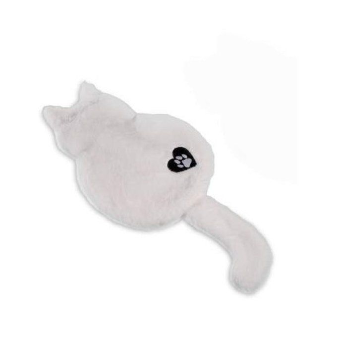 Bouillotte en peluche toute douce chat noir ou blanc.