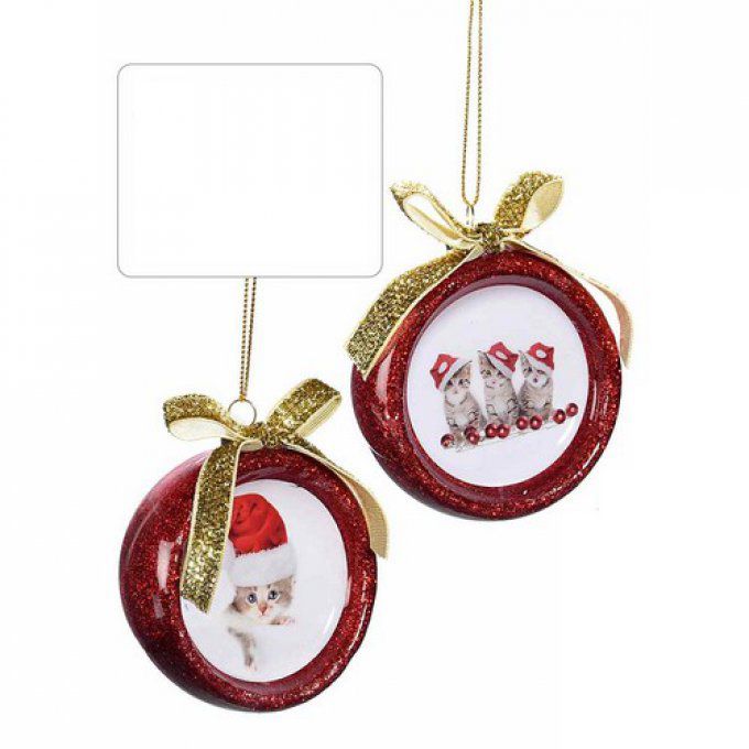 Boule demie sphère chat de noël
