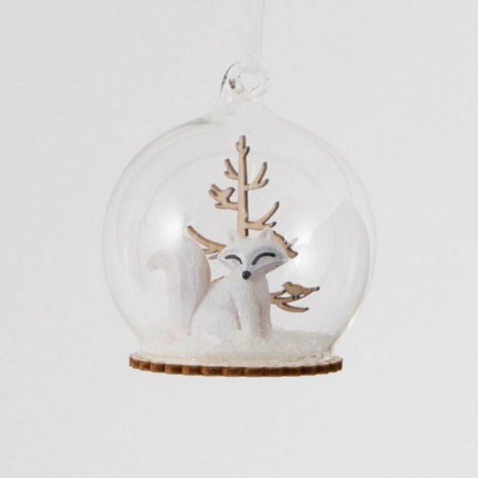 Boule renard blanc 