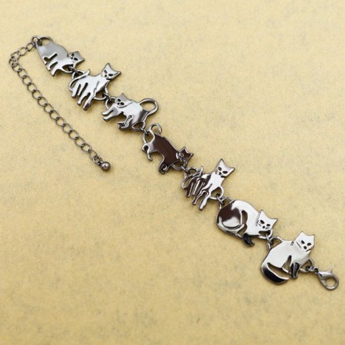 Bracelet farandole de chats