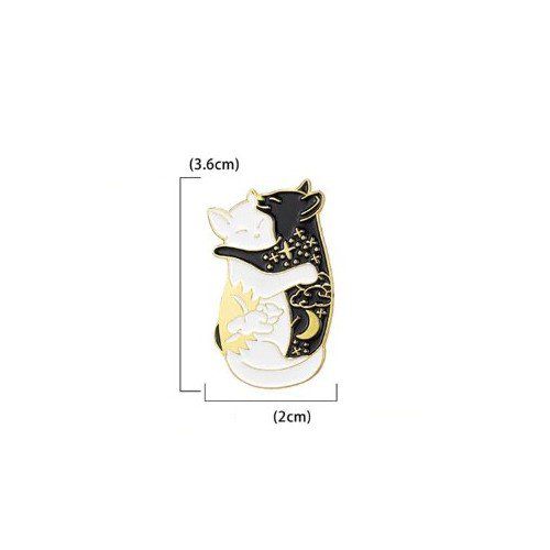 Broche pin's chats amoureux