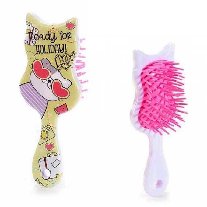 Petite brosse chat fun très colorée.