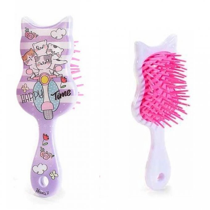 Petite brosse chat fun très colorée.