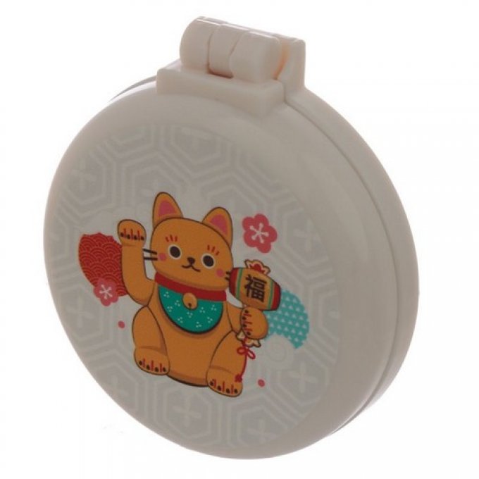 Brosse à cheveux pliable de sac chat maneki néko