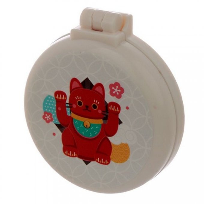 Brosse à cheveux pliable de sac chat maneki néko