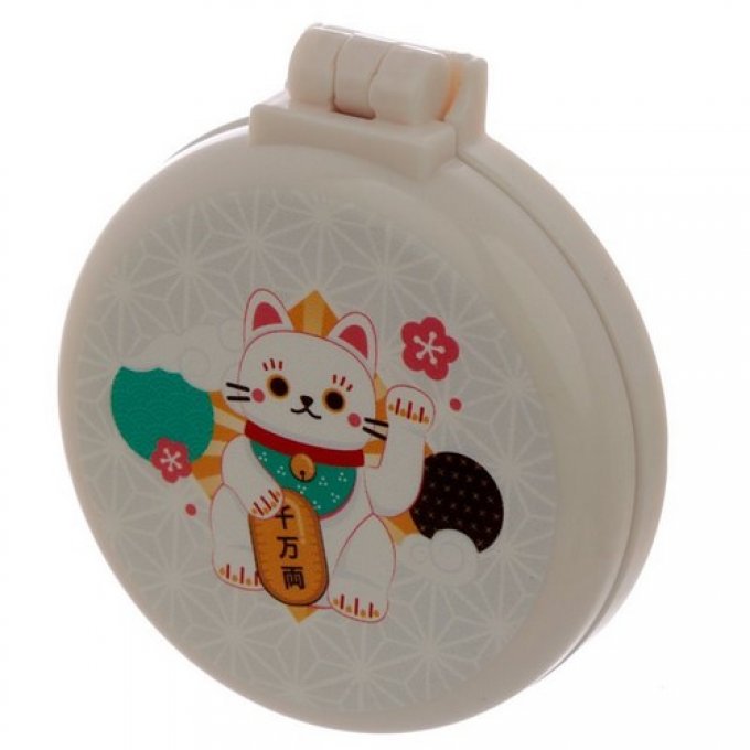 Brosse à cheveux pliable de sac chat maneki néko