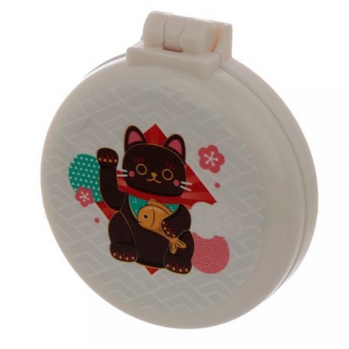 Brosse à cheveux pliable de sac chat maneki néko