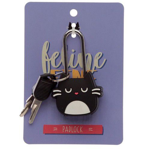 Cadenas Feline Fine - tête de chat noir