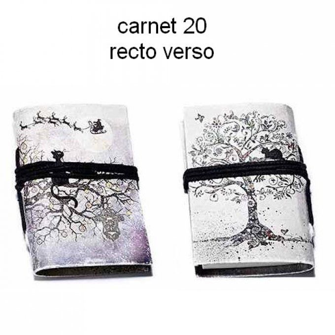 Carnet de poche différents motif chat 16 à 20