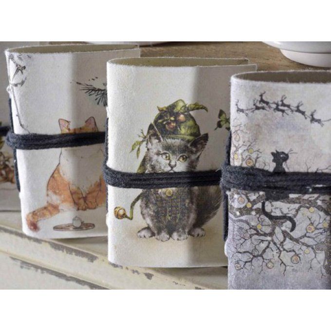 Carnet de poche différents motif chat 16 à 20