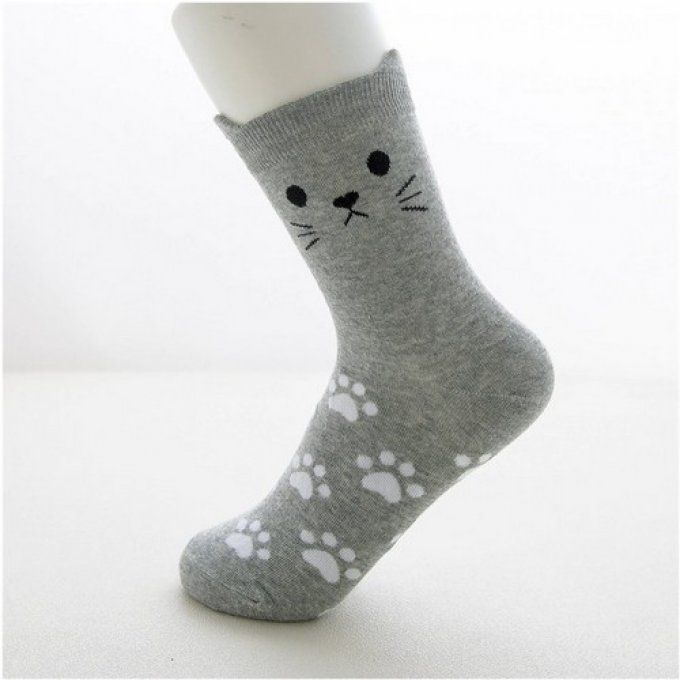Chaussette chat patte
