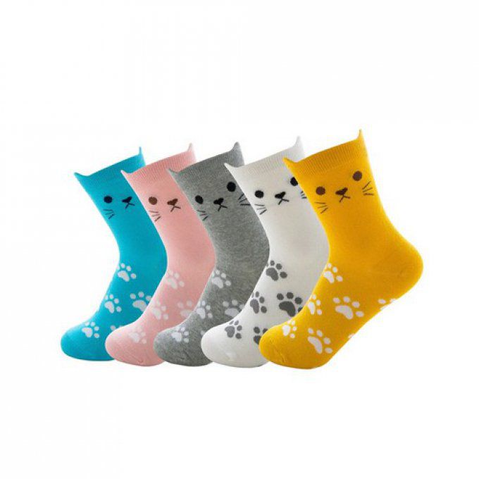 Chaussette chat patte