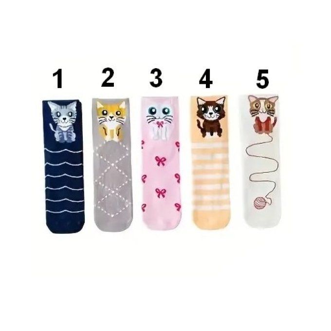 Chaussette courte chats differents modèles