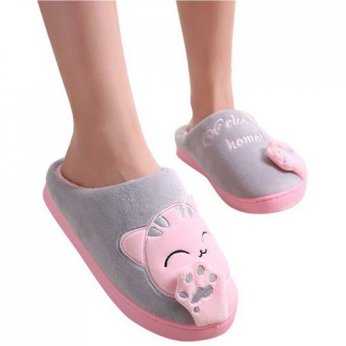 Chausson femme chat patte Toutenchat