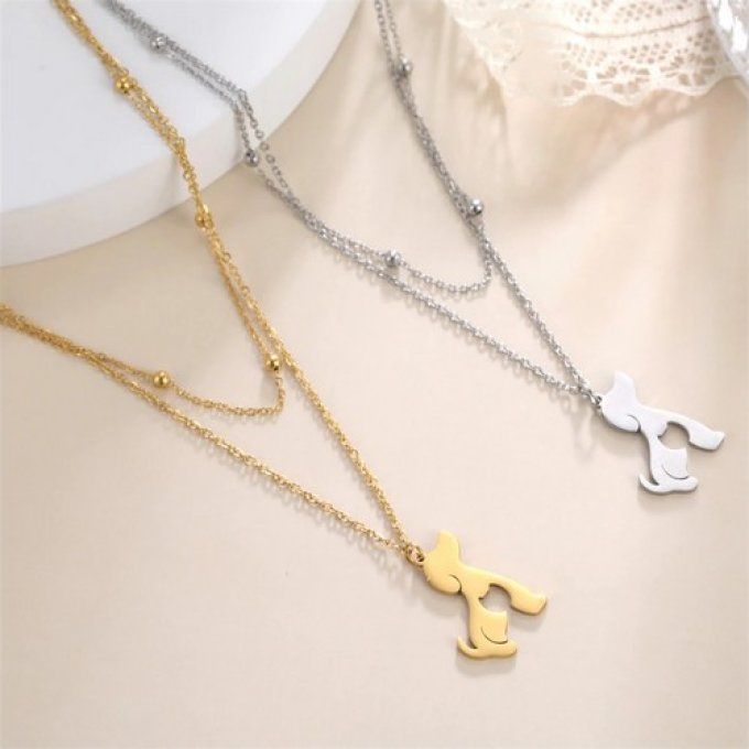 Collier mes amis chat et chien