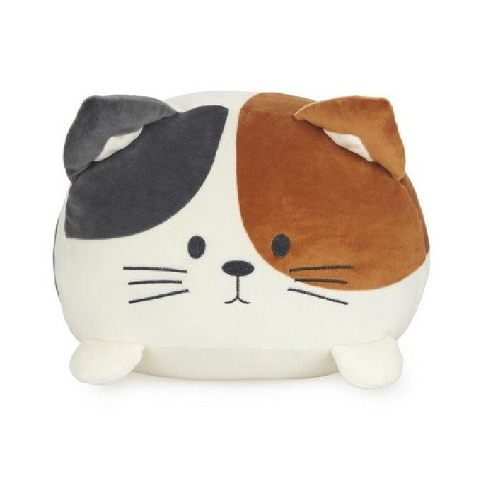 Balvi Coussin chat Kitty calico ou gris.