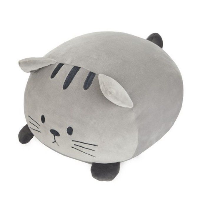 Balvi Coussin chat Kitty calico ou gris.