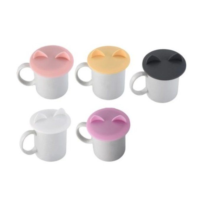 Couvre tasse oreilles de chat divers coloris