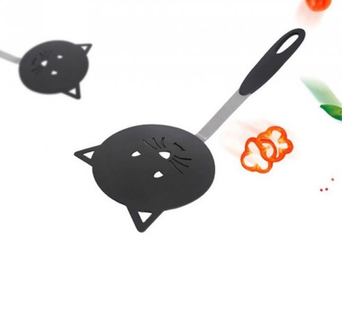 Spatule tête de chat noir