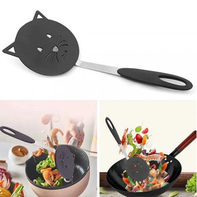 Spatule tête de chat noir