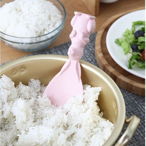 Cuillère spatule à riz lapin rigolo