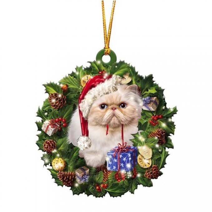 Décoration de noel chats de race