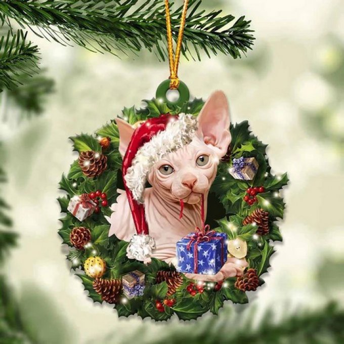 Décoration de noel chats de race