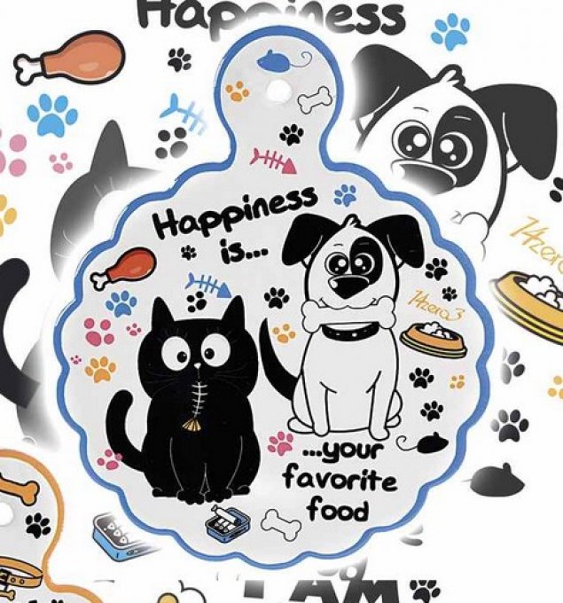 Dessous de plat chien chat best friends