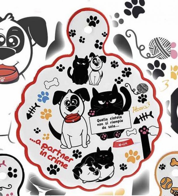 Dessous de plat chien chat best friends