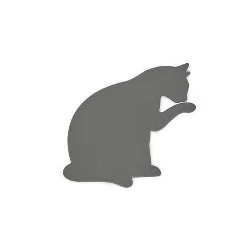 Dessous de plat chat gris en silicone
