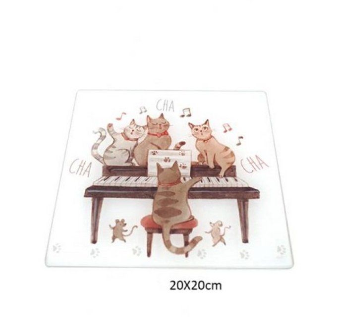 Dessous de plat les chats musiciens.