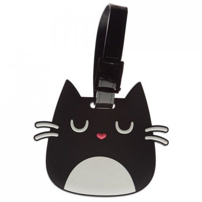 Etiquette A Bagage Feline Fine Tete De Chat Noir Meow Toutenchat Etiquette A Bagage Feline Fine Tete De Chat Noir Meow Toutenchat
